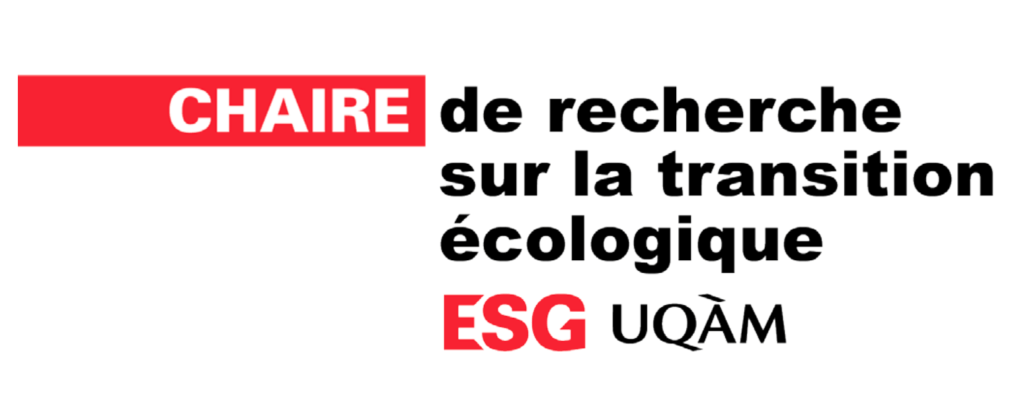 Chaire de recherche sur la transition écologique ESG UQAM